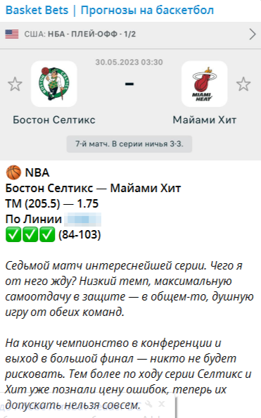 Честный обзор канала Basket Bets, отзывы