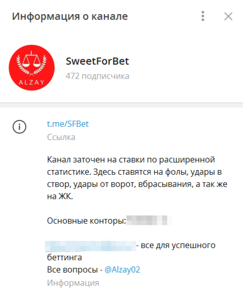 SweetForBet — ставки на футбол в ТГ, отзывы