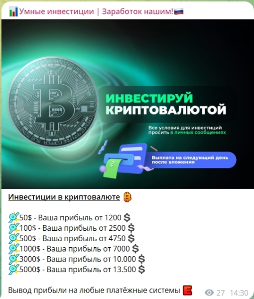 Умные инвестиции (Наталья natalya_invest) – отзывы о канале в Телеграме